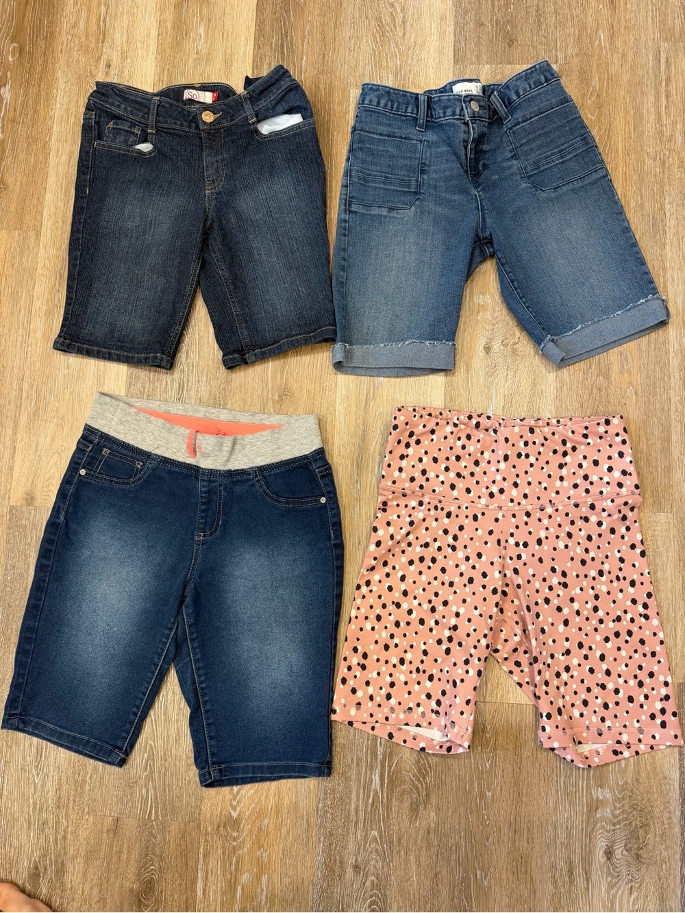 Girls Shorts Bundle Size 14 16 SO Old Navy Bike Shorts Denim Bermuda Lot of 4